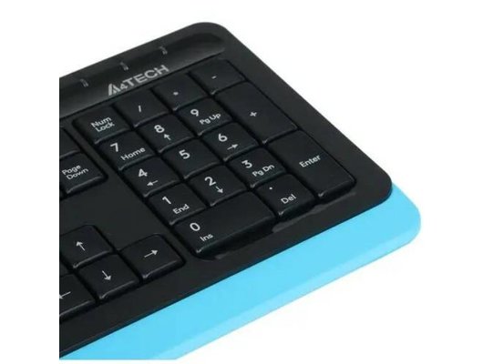 Клавиатура+мышь A4Tech Fstyler FG1010 черный/синий (FG1010 BLUE)